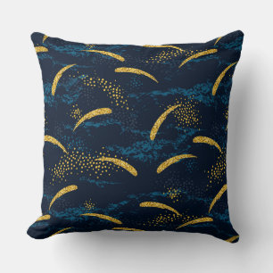 Coussin Vert Cosmique Et Or