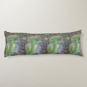 coussin vert de corps de hibou (Dos)