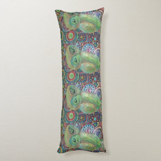 coussin vert de corps de hibou (Dos (Vertical))