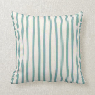 Coussin Vert de coutil classique et crème de motif de