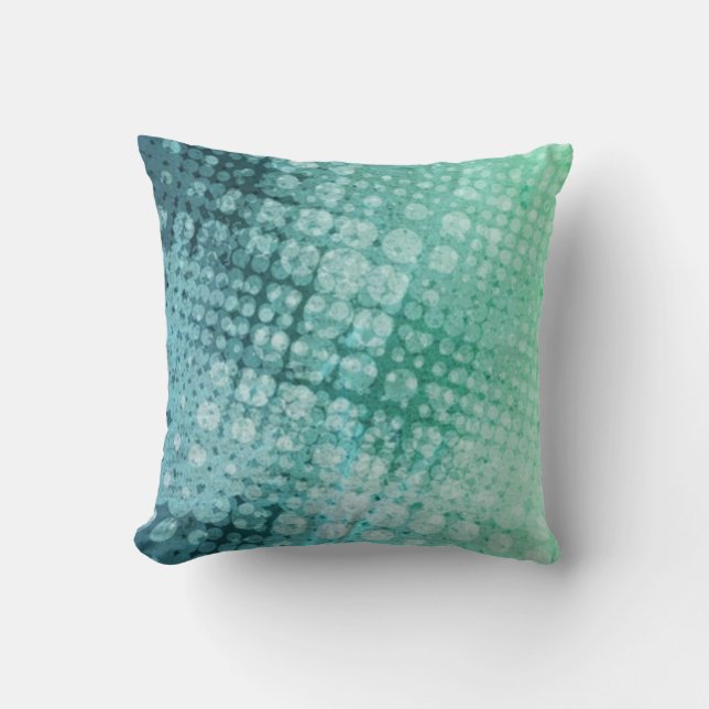 Coussin vert de la Monnaie Pop Halfton (Recto)