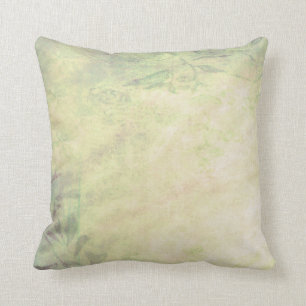 Coussin vert de melon affligé par cru