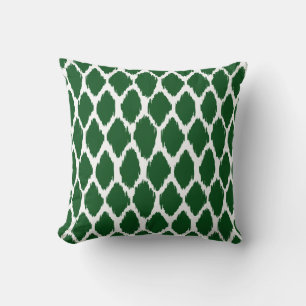 Coussin Vert émeraude et oignon blanc