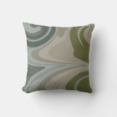 Coussin Vert et bleu modernes inspirés du camouflage (Recto)