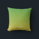Coussin Vert et jaune foncé personnalisé<br><div class="desc">Vert et jaune foncé personnalisé</div>