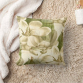 Coussin vert floral de magnolia (Couverture)