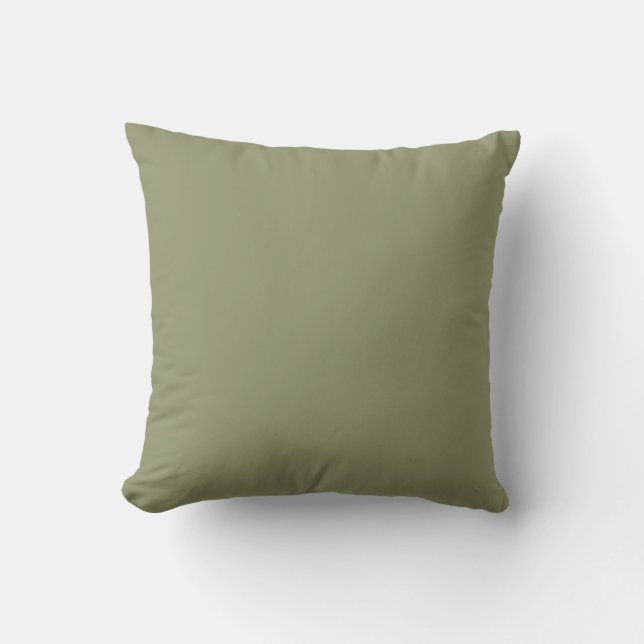 Coussin Vert foncé 91946E Couleur monochrome solide (Recto)