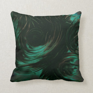 Coussin vert-foncé d'art mystique