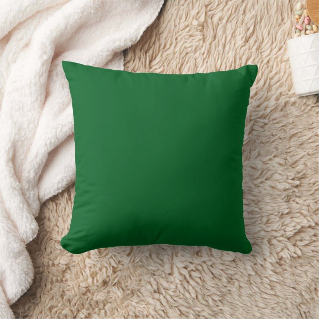Coussin Vert foncé forêt uni Moderne  (Couverture)
