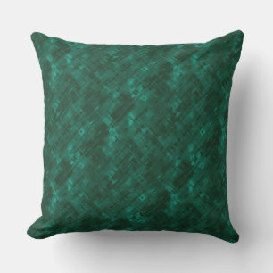 Coussin vert foncé tendance populaire abstrait