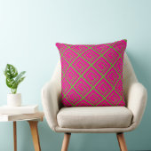 Coussin Vert Geo Fuchsia (Chaise)