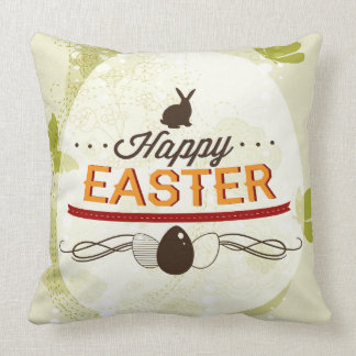 Coussin Vert heureux de Pâques