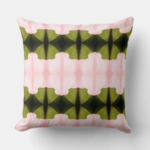 Coussin Vert Moderne Et Rose