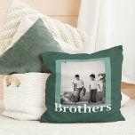Coussin Vert moderne | Photo | Brothers Gift<br><div class="desc">Vert moderne | Photo | Brothers Gift</div>