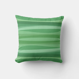 coussin vert Motif courbé