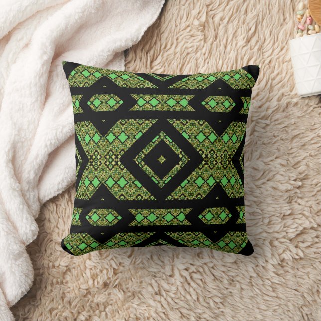Coussin vert, naturel, décoration intérieure, abstrait,  (Couverture)