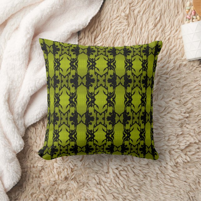 Coussin vert, naturel, décoration intérieure, abstrait, mo (Couverture)