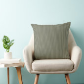 Coussin Vert olive rayure à ticks (Chaise)