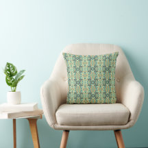 Vert sauge de luxe géométrique tribal sans couture