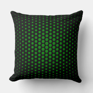 Coussin Vert Techno Points Moderne Noir