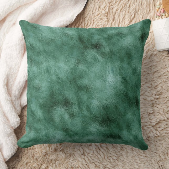 Coussin Vert Turquoise de pin chic (Couverture)