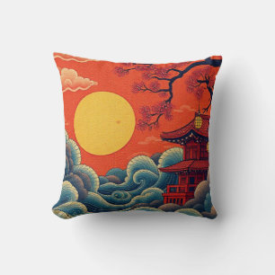 Coussin Veste Denim inspirée par l'Asie Pacifique