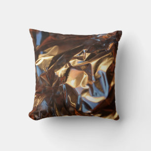 Coussin Veste en cuir noir et bleu