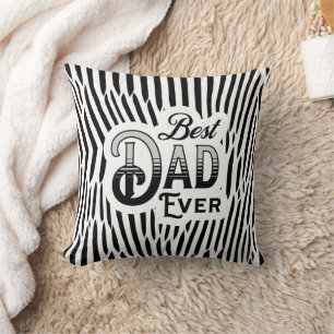 Coussin Veste papa jamais   Artsy Abstrait noir et blanc