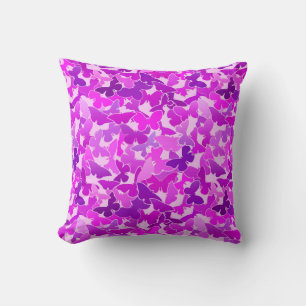 Coussin Vestige de papillons, d'Améthyste, de Violette et
