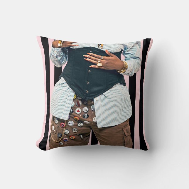 Coussin Vêtements de rue de déclaration (Recto)