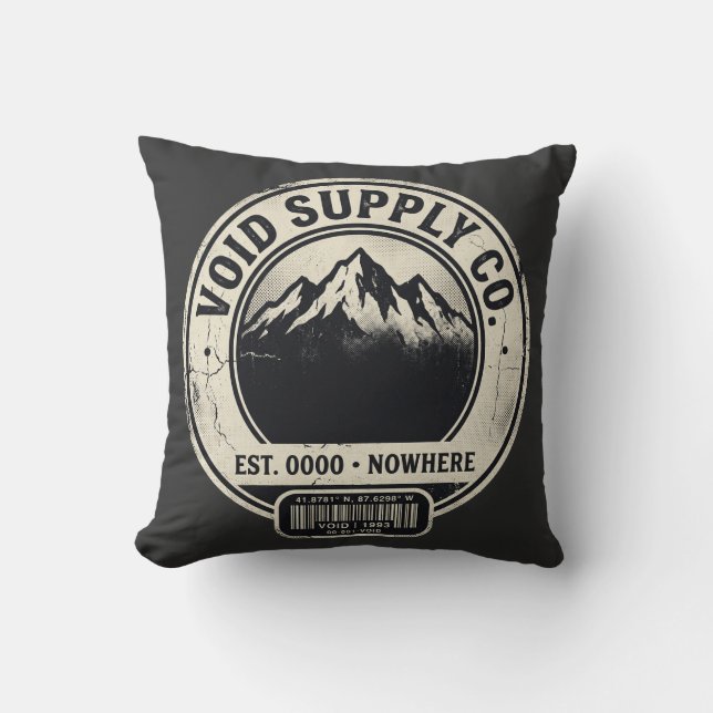 Coussin Vêtements de rue de Void Supply Co Logo Extérieur  (Recto)