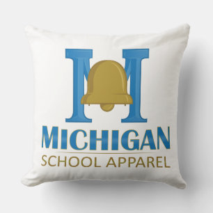 Coussin Vêtements scolaires du Michigan
