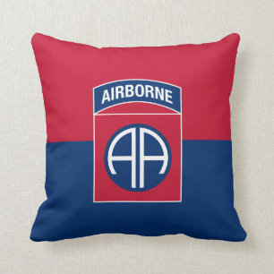 Coussin Vétéran militaire du drapeau de la 82e division aé