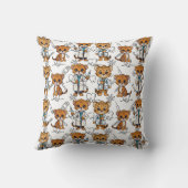 Coussin Vétérinaires Cheetah en uniforme imprimé (Verso)