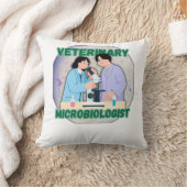 Coussin Veterinary Microbiologist – Lab Science Design (Couverture)