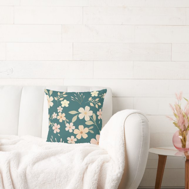 Coussin Vibe Floral Rétro  (Canapé)