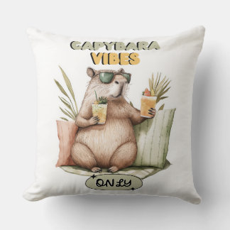 Coussin Vibes Capybara Seulement - Cuisin