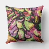 Coussin Vibes colorées Abstraites de fruits Motif (Verso)