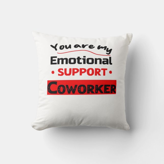 Coussin Vibes d'aide émotionnelle (Recto)