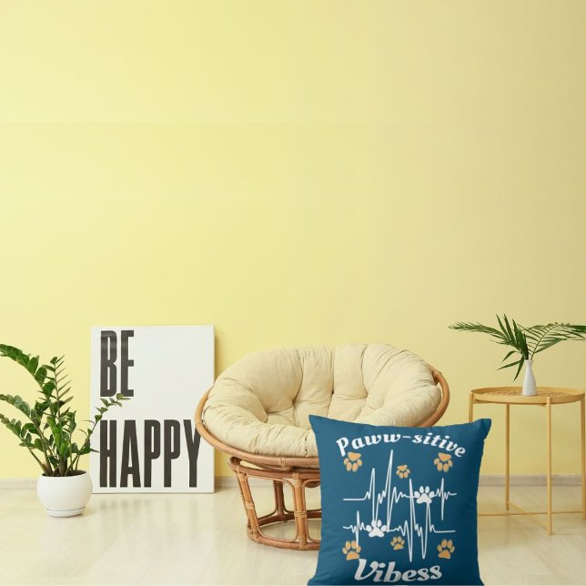 Coussin Vibes De Pâtes De Chat Bouddles Sur Cute Modern Fu (Créateur téléchargé)