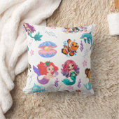Coussin Vibes de sirène : Motif d'amis sous-marins (Couverture)