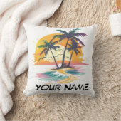 Coussin Vibes de soleil tropicales - Palmiers et conceptio (Couverture)
