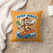 Coussin Vibes de surf - édition singe (Couverture)