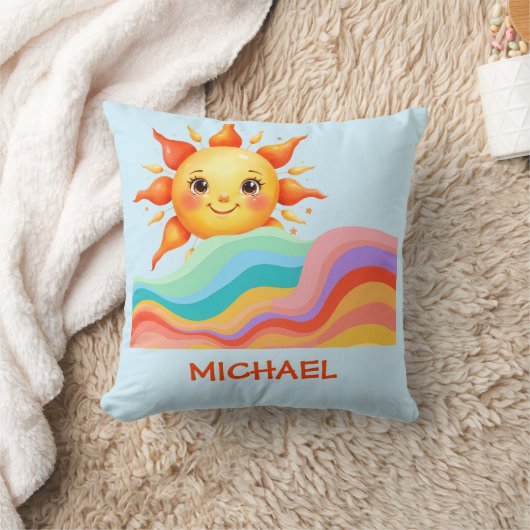 Coussin Vibes d'été heureux (Couverture)