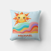 Coussin Vibes d'été heureux (Recto)