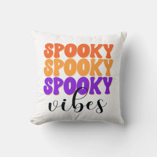 Coussin Vibes Éffrayantes rétro Super Vintage Halloween