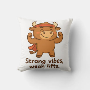 Coussin Vibes fortes, Ascenseurs faibles - Humour de salle