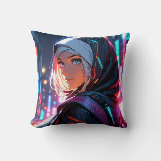 Coussin Vibrant à capuchon Anime Girl