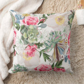 Coussin Vibrant Blossoms: Colorful Abstract Flowers (Couverture)