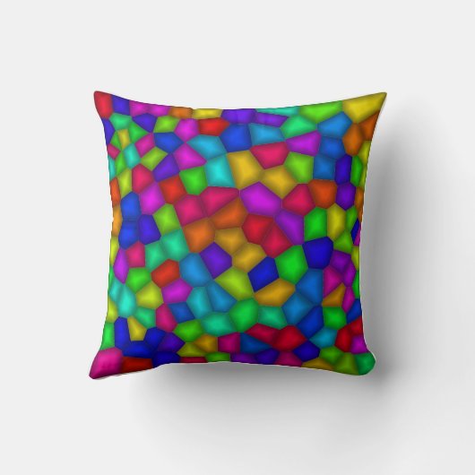 Coussin Vibrant Cellular Mosaic (Verso)